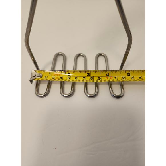 Martha Stewart Potato Masher Stainless Steel Black Silicone Handle Pre-Owned - Picture 8 of 8